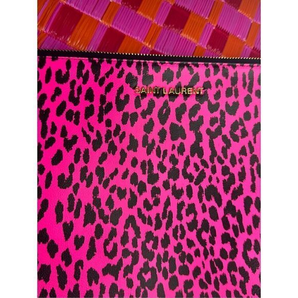 YSL leopard clutch - Picture 7 of 11